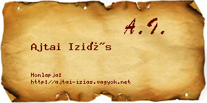 Ajtai Iziás névjegykártya